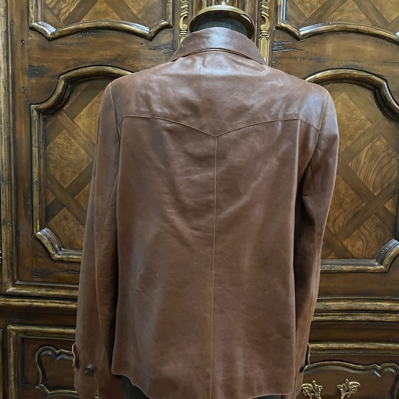 Akris Lambs leather Brown Jacket US 12 - Picture 4 of 13